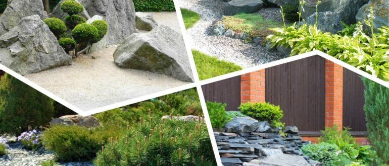 изображение валунов и камней в ландшафтном дизайне