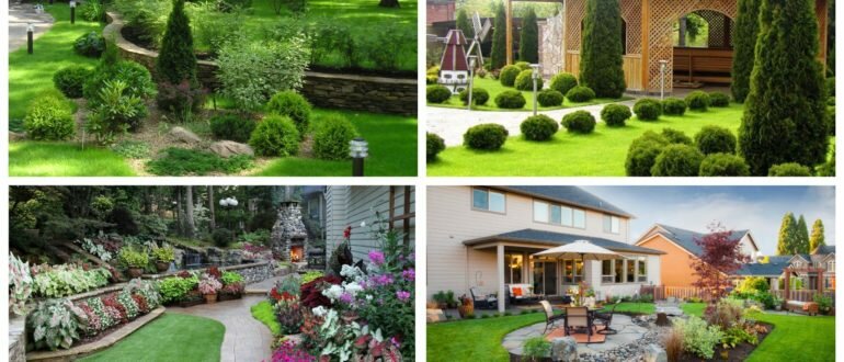 фото ландшафтный дизайн в саду